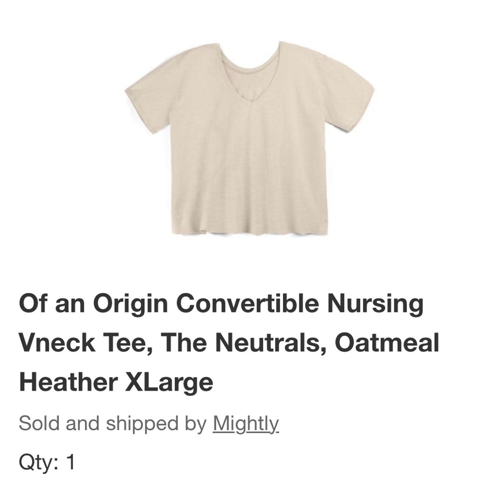 Oatmeal Heather V-Neck Tee